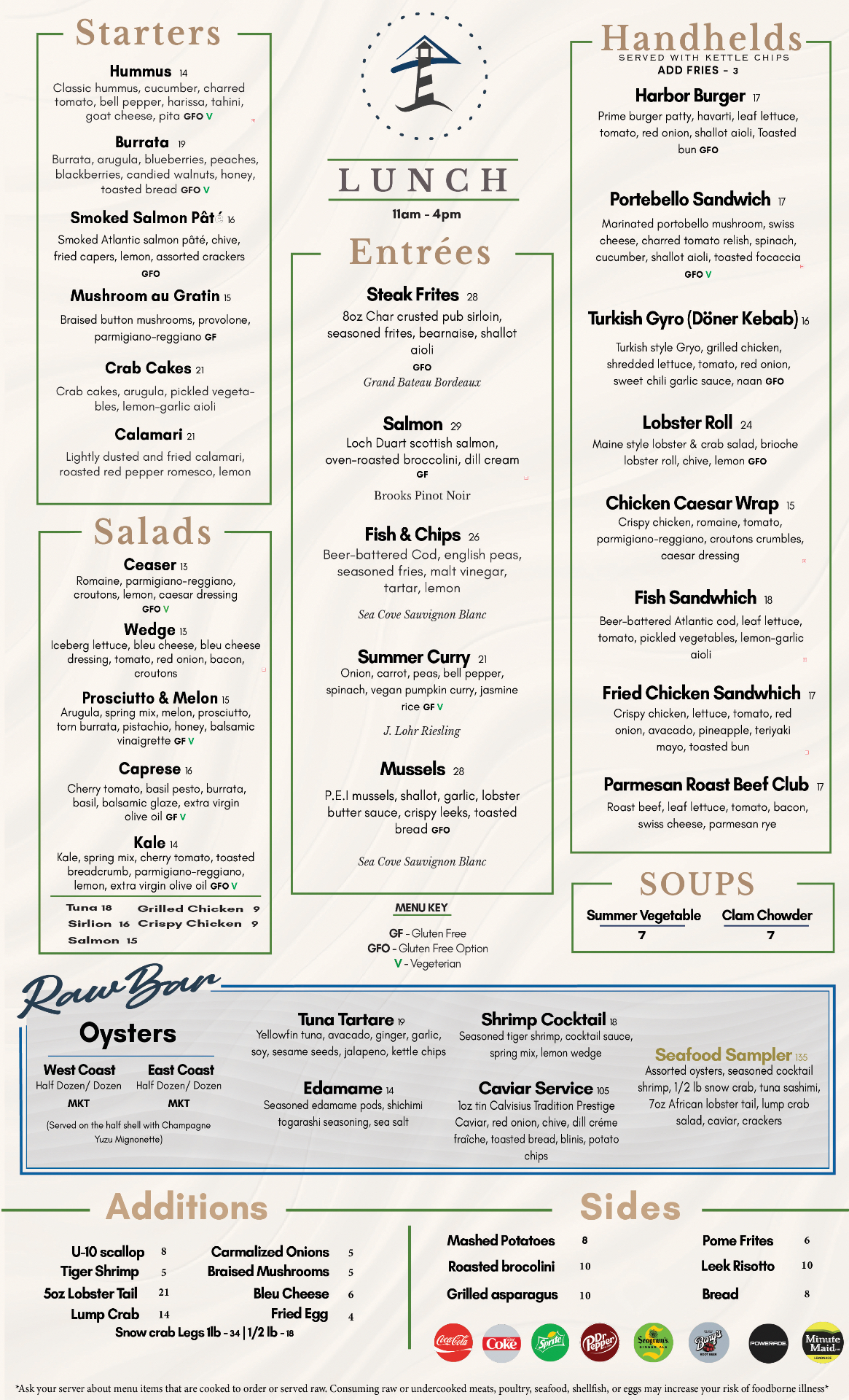 Lunch Menu Customisation Tempic Design - Premium Menu & Website Design for Restaurants